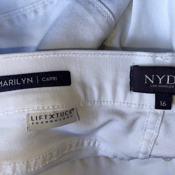 NYDJ Marilyn Capri in Crisp White - Picture 6 of 8